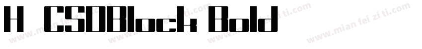 H_CSDBlock Bold字体转换